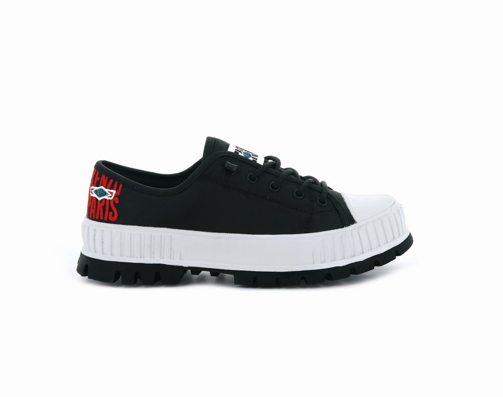 Palladium Pallashock Low By Kenzo Mens Low Top Sneakers Black Australia [ZSBVIO-475]